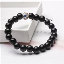 同美原创韩国韩版时尚饰品批发黑玛瑙水钻首饰diy手工串珠手链