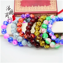 2元店货源地摊货源饰品店货源玻璃烤漆手链串珠手链批发