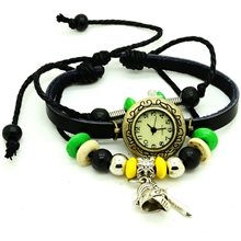 真皮学生手链表女士手工复古手表牛皮个性手链式手表厂家直销批发