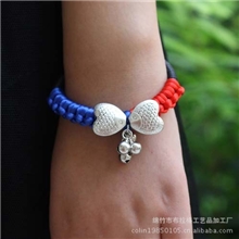 NO.2056【一手货源】原创手工批发民族风首饰藏银鱼儿手链