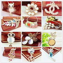 厂家直销韩版镶钻高档吊坠复古彩色镶钻石猫眼毛衣链饰品批发