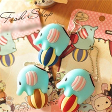 工厂直销人气卡通马戏团大象超萌指甲剪可爱指甲刀包挂