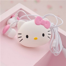 批发可爱卡通耳机入耳式耳机绕线器耳机可选3.5MM