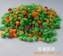 恒诚销售人工染色彩砂鱼缸砂水晶砂玻璃砂
