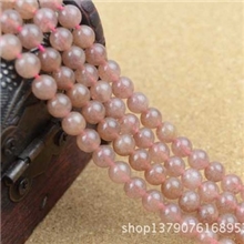 DIY手工饰品配件材料天然6mm草莓晶半成品串珠散珠子批发半成品