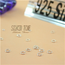 厂家批发925纯银开口环开口圈平口圈银环DIY手工串珠饰品配件