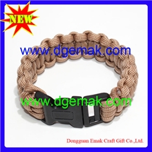 伞绳编织钢扣手环钢扣求生手环伞绳钢扣求生手链首饰小商品