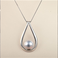 后浪原创天然马贝珍珠项链水滴形新品首饰女吊坠情人的眼泪最珍贵