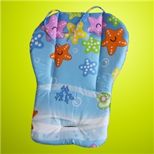 新款正反面是全棉卡通坐垫加厚加宽全棉推车坐垫餐椅坐垫通用