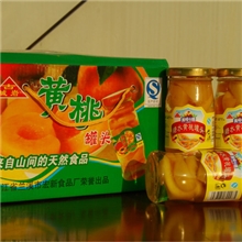 古城岩248g美味块状黄桃糖水水果罐头食品批发