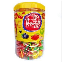 1.23kg桶装箭牌真知棒棒棒糖水果味棒棒糖一桶约130支