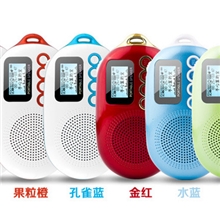 乐果Q12迷你便携插卡音箱录音调频时尚儿童学习机老年散步机