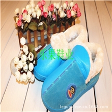 2013新款西施绒拼皮卡通图案防滑保暖多色棉鞋女鞋