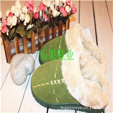 厂家直销2013新款西施绒接口毛条保暖防滑简洁款女棉拖