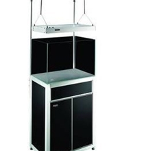 彩鲽豪华超白鱼缸(黑色铝合金底柜)各种型号