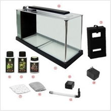 阿诺比加长型桌面鱼缸(套缸11合1)19*52*29cm500起拍