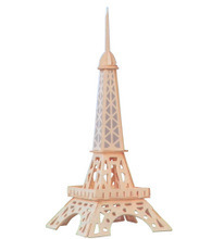 厂家直销益智热销玩具小巴黎铁塔玩具批发木质仿真玩具建筑模型