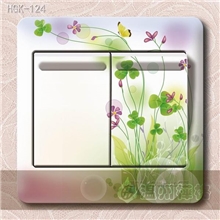 HGK-124国色天香时尚PVC开关贴批发