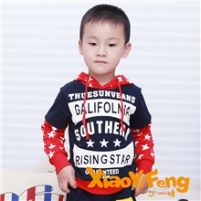 童T恤韩版连帽长袖童T恤厂家直销全棉透气热销款CA1-5