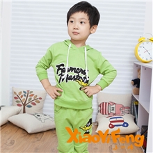 童套装韩版唐老鸭绣花全棉毛圈套装热卖款另有加羊羔绒款E7-1