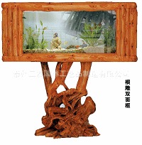 供应精品屏风鱼缸独一无二款大根雕艺术鱼缸屏风水族箱1.3米