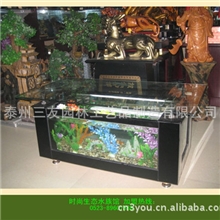 厂家直销生态茶几水族箱（长方形黑金刚150CM长）长方形金鱼缸