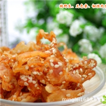 厂家直销香辣鱿鱼丝芝麻蜜汁鱿鱼条