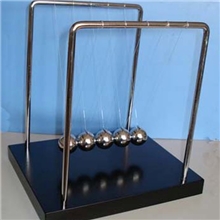 厂家直销工艺品牛顿的摇篮木底金属支架大号