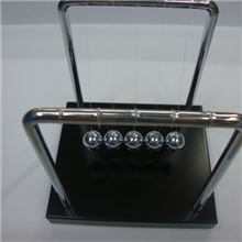 供应物理撞球科教玩具碰碰球木头底座金属支架（中）