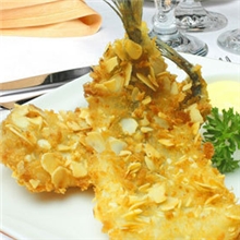 杏仁无骨鱼亚洲渔港冷冻水产品西餐西式快餐酒店原料供应