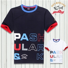 2013新品PaulShark鲨鱼圆领男装夏款古老纯棉时尚休闲短袖T恤