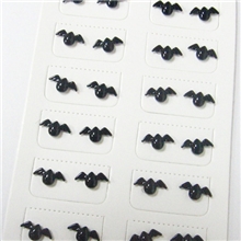 黑邊天使蛋天使心抗过敏耳针闪光耳钉不锈钢耳钉高档耳饰批发