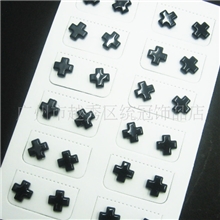 黑边十字架（可造银边）磁铁耳饰，明星最爱耳钉,欧美复古