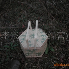 批发供应精美印花竹篮（图）