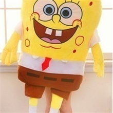 批发手工海绵宝宝派大星毛绒玩具公仔玩偶抱枕大号布娃娃加工定做