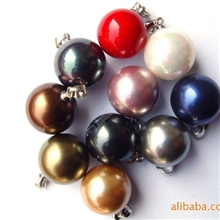 小额批发14MM贝珠吊坠贝珠耳环耳钉水滴形贝珠饰品批发