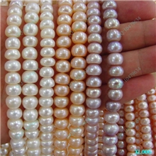 淘宝拍拍厂家8-9MM扁圆形天然淡水珍珠项链短款