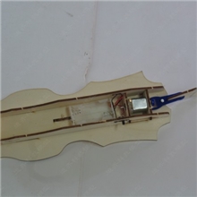 木质虎鱼号电动摆尾鱼模型舰船模型拼装套材A128