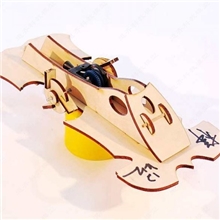 木质海鳗号拉线发条动力明轮舰船模型拼装科技制作套材A118