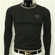 2013秋装欧美大牌男装圆领长袖T恤男简约大方修身t恤男