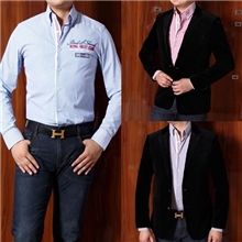 男式衬衣鲨鱼男装长袖衬衣专柜新款男式长袖衬衫风度