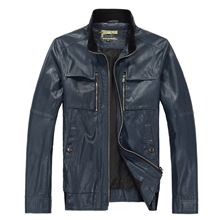 整款海澜之家男装休闲春秋皮衣/皮夹克D3H047