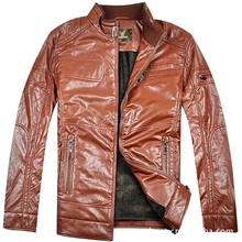 整款九鹿王男款休闲男装皮棉衣11D051含聚酯纤维填充