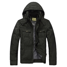 整款海澜之家男装休闲防寒保暖羽绒服2057#帽子可拆卸