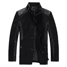 最新到货特别特男装时尚休闲风衣T12597插色羊毛大衣