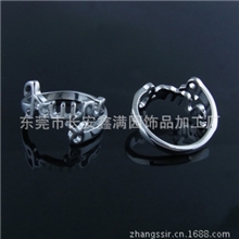 十二星座系列合金戒指饰品.白钢金牛座戒指指环.