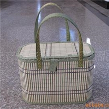 （自产自销）折叠竹篮，食品竹篮