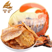 前进渔乐荟金丝鱼休闲零食礼包特产即食海味特价鱿鱼条300g