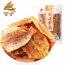 前进香烤金丝鱼休闲即食零食包邮烧烤鱼片特产干货450g