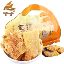 前进食品渔乐荟黄金鱼片特价休闲零食包邮即食特产鱼干350g